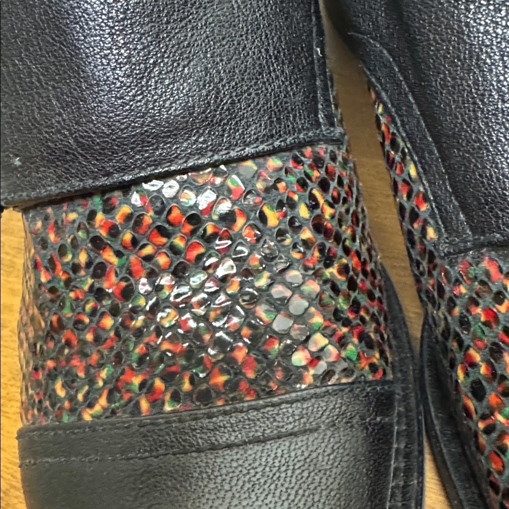 Like New Chie Mihara Double Monk Strap Low Heeled Shoes sz 38 fits 6.5-7 - Picture 6 of 6